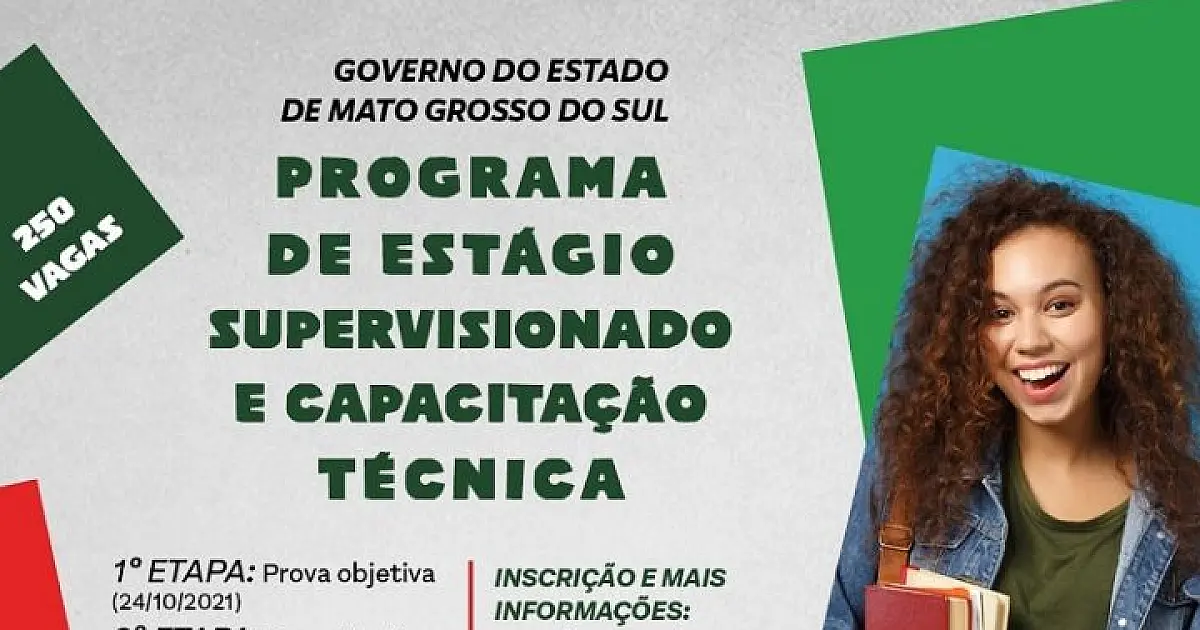 Inscrições abertas para 250 vagas de estágio no Governo