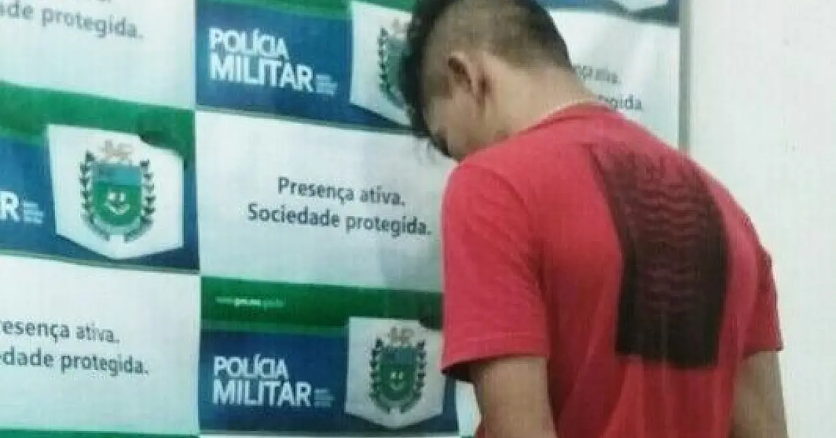 PM prende rapaz que atingiu adolescente com disparo de arma de fogo