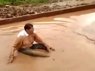 Literalmente na merda