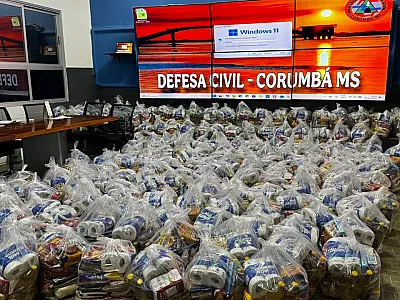 Corumbá recebe 200 cestas básicas para famílias atingidas pelas chuvas