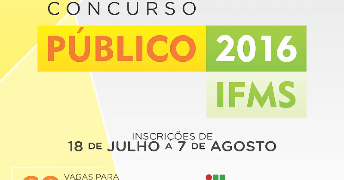 IFMS abre concurso público com 60 vagas para técnicos-administrativos