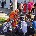 Colisão entre carro e moto deixa mãe e filha feridas no bairro Aeroporto
