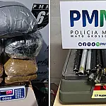 Operação Força Total: PM intercepta drogas em ônibus no Posto Lampião Aceso