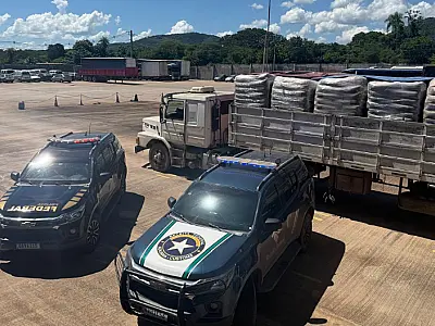 Ação conjunta retêm 27 toneladas de insumo químico para cocaína na Fronteira