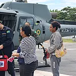 Mulher com fortes dores abdominais é resgatada por helicóptero no Paiaguás