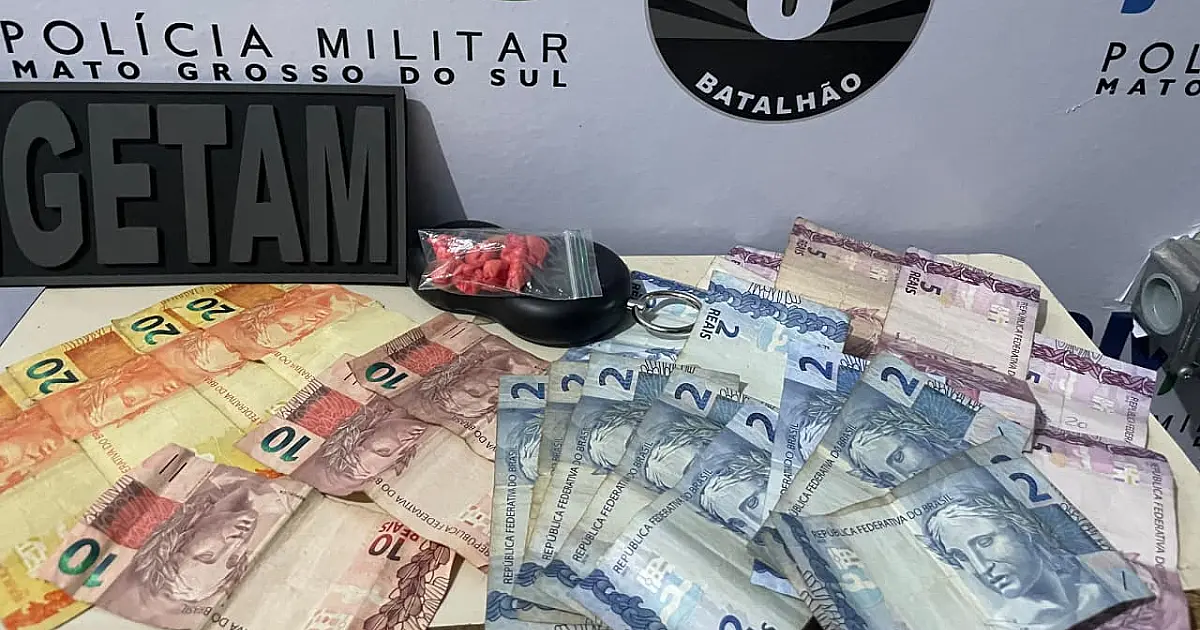 Homem é preso com cocaína, dinheiro e balança de precisão em Corumbá