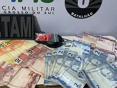 Homem é preso com cocaína, dinheiro e balança de precisão em Corumbá