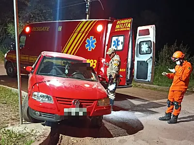 Homem sofre fratura exposta após ser atropelado por condutor sem CNH em Ladário
