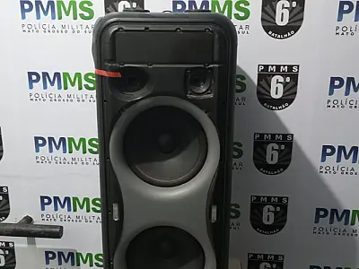 PM apreende caixa de som por perturbação do sossego em Ladário