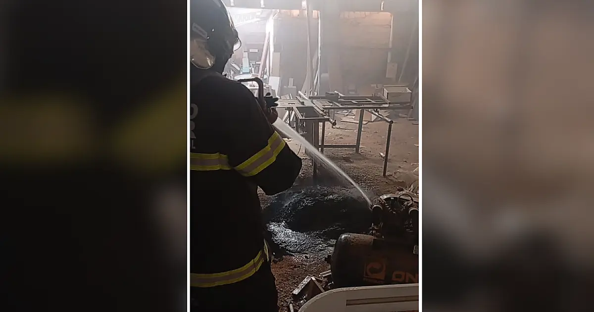 Ação rápida dos Bombeiros evita incêndio em marcenaria no centro de Corumbá