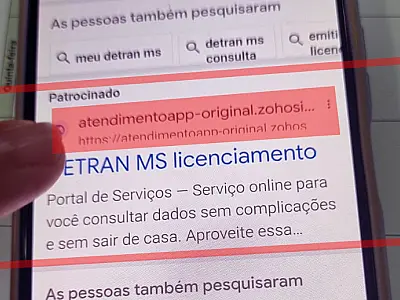 Mais de 10 sites falsos já foram derrubados pelo Detran-MS em 2026