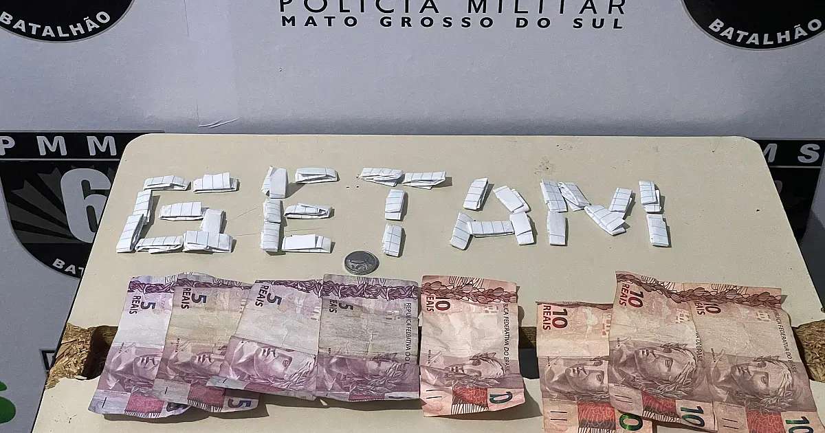 Polícia Militar prende homem com 30 porções de droga em Corumbá