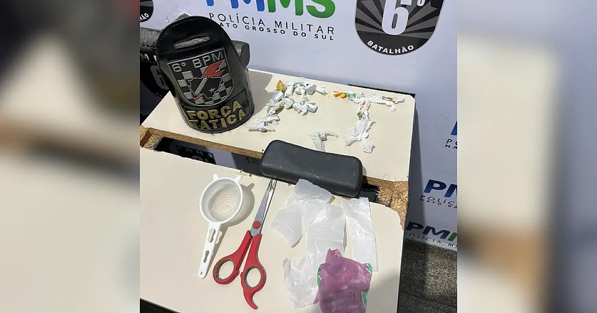 Força Tática captura foragido e fecha ponto de venda de drogas no centro de Corumbá