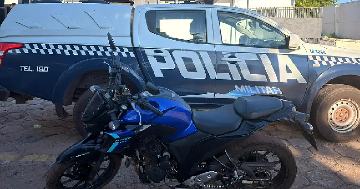 Motocicleta roubada na Capital é recuperada pela PM em Corumbá