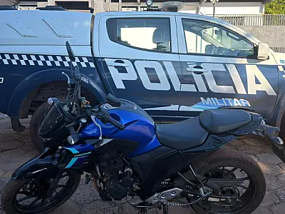 Motocicleta roubada na Capital é recuperada pela PM em Corumbá