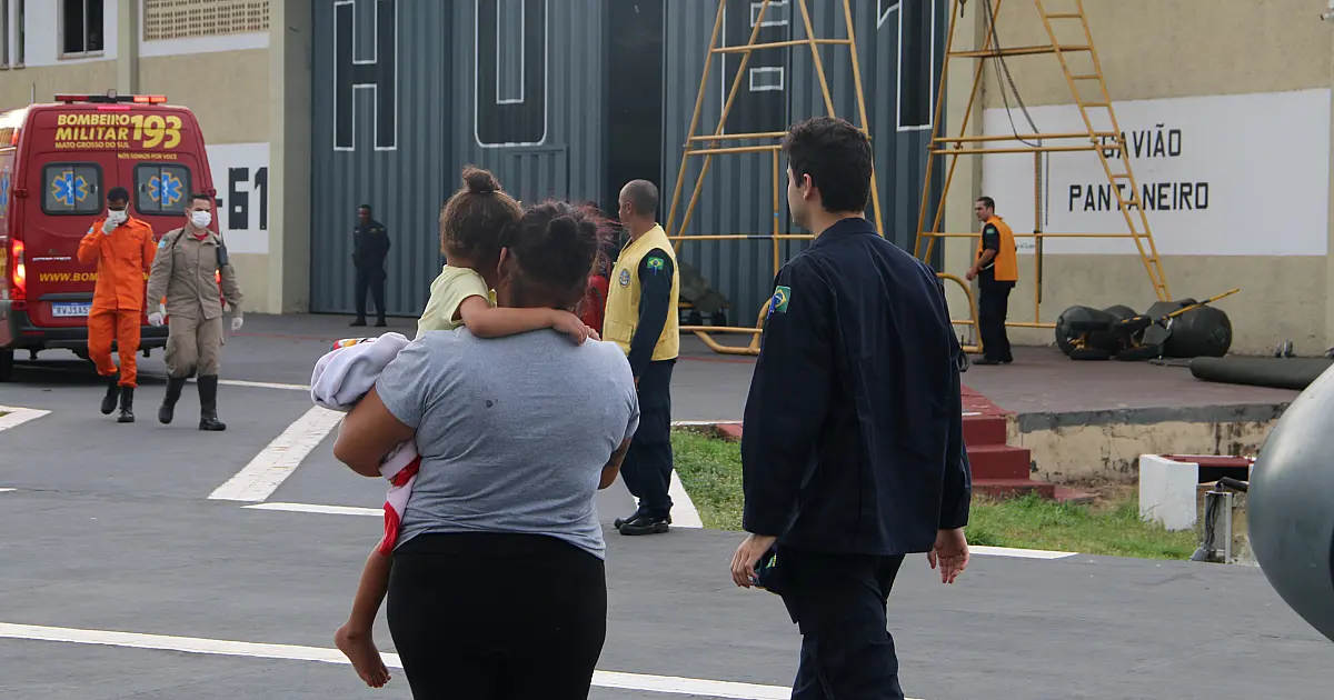 Criança de 3 anos com gastroenterite é resgatada no Pantanal