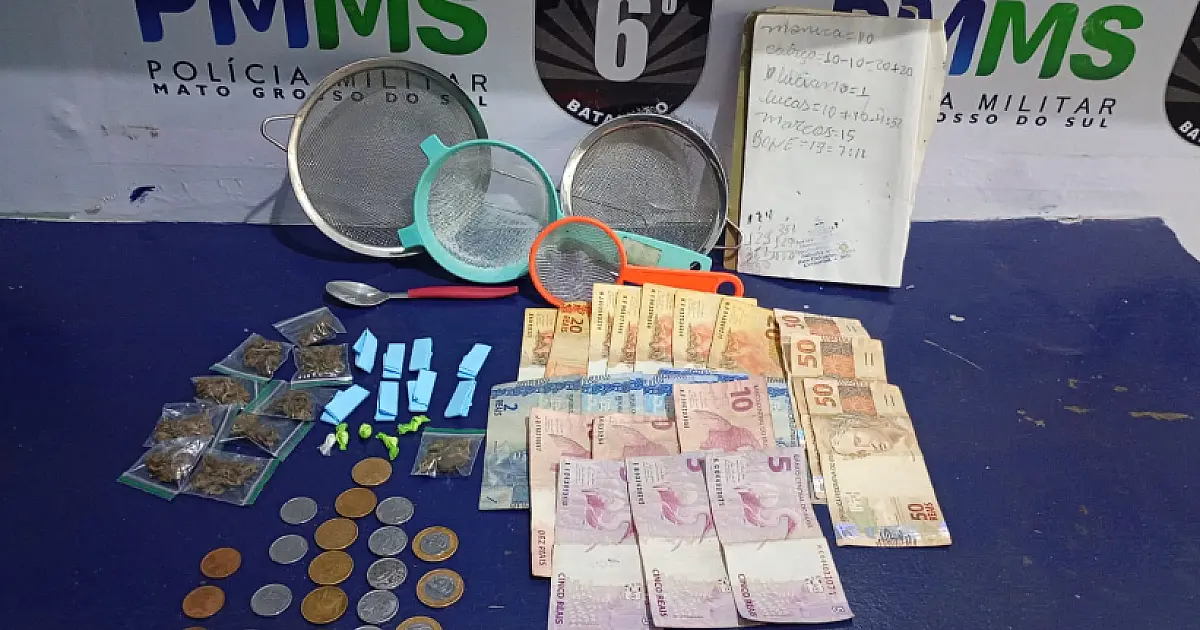 Homem com tornozeleira eletrônica é preso por tráfico de drogas no centro