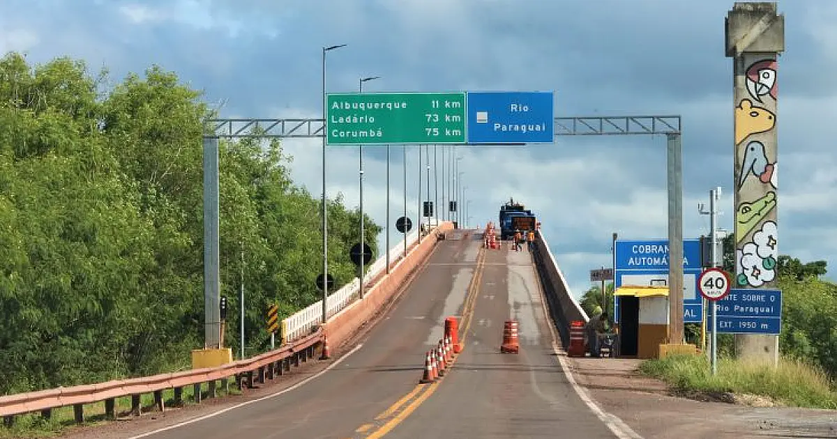 Governo anuncia recuperação definitiva da ponte sobre o Rio Paraguai