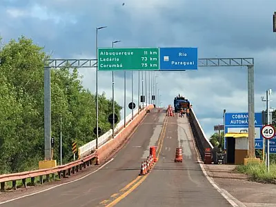 Governo anuncia recuperação definitiva da ponte sobre o Rio Paraguai