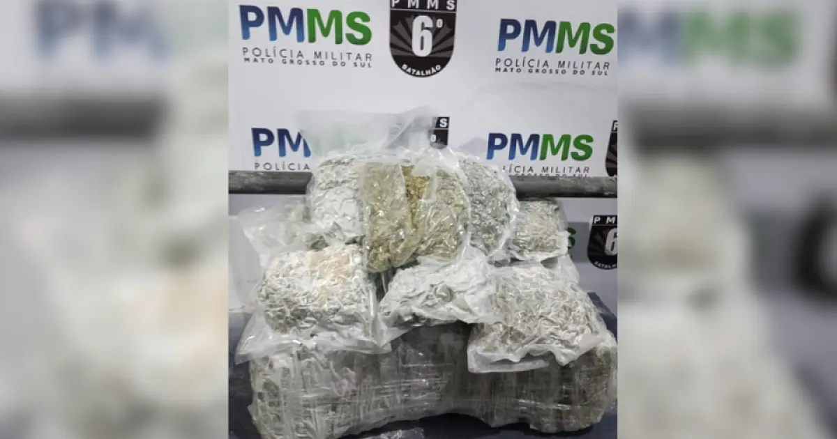 Homem é preso com 18 kg de Skunk na rodoviária de Corumbá