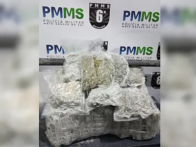 Homem é preso com 18 kg de Skunk na rodoviária de Corumbá