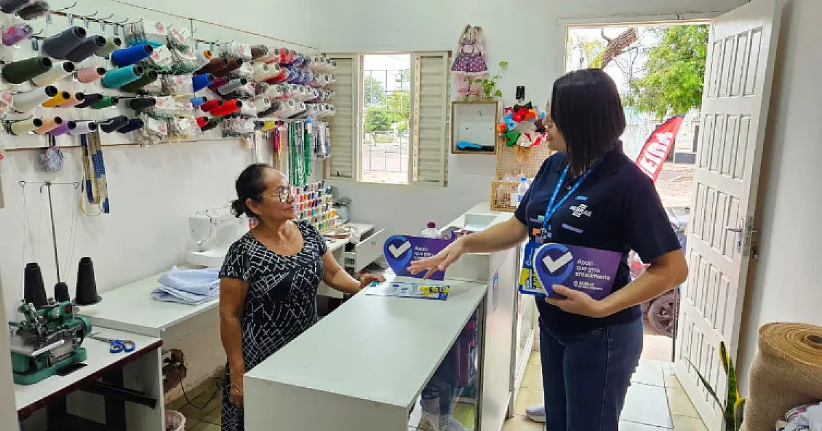 Ação itinerante percorre comércio de Ladário para fortalecer pequenos negócios