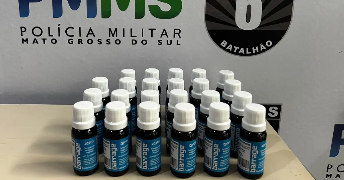 Homem é preso em flagrante por furto de produtos veterinários em Corumbá