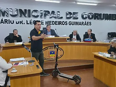 Patinete elétrico não é brinquedo, alerta conselheiro do Cetran na Câmara de Corumbá