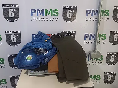 Dupla é presa após furtar roupas em feira livre de Corumbá