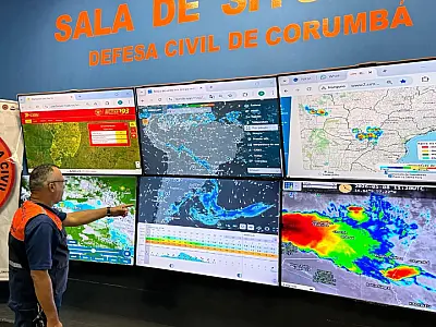 Defesa Civil desmente boato de "Ciclone-Bomba" em Corumbá, mas alerta para frio e rajadas de vento