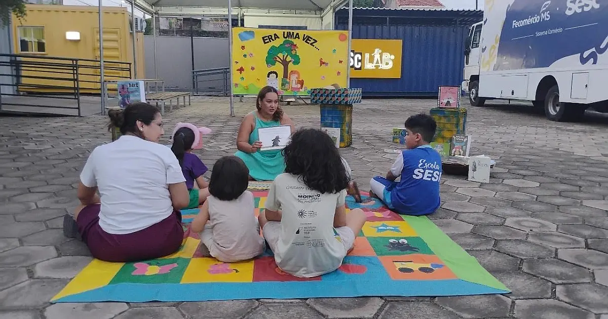 Sesc promove contação de histórias gratuita para crianças