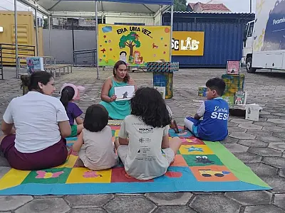 Sesc promove contação de histórias gratuita para crianças