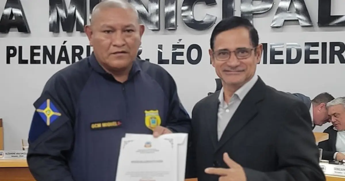 Guarda municipal é homenageado após conter autor de homicídio em Corumbá