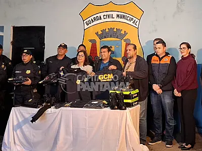 Guarda Municipal de Corumbá recebe novos uniformes e equipamentos operacionais