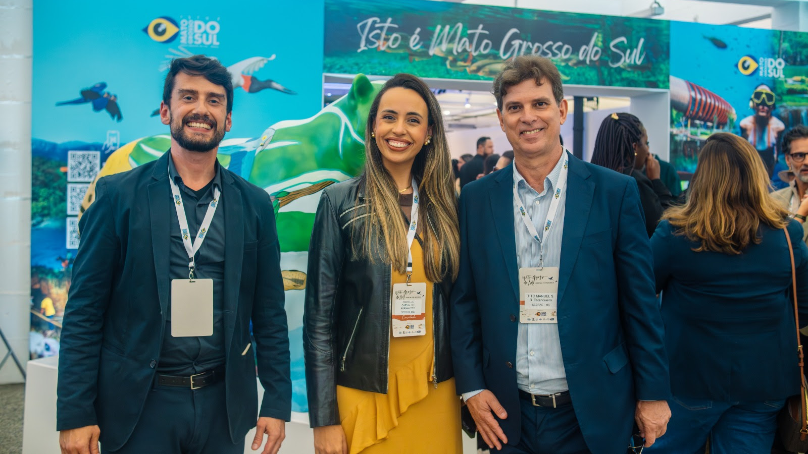 Bruno Wendling, Tito Estanqueiro e Isabella Montello participaram do evento. (Foto: Divulgação)