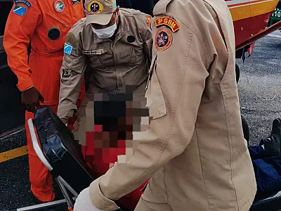 Resgate aeromédico mobiliza Corpo de Bombeiros para salvar idoso em área remota do Pantanal