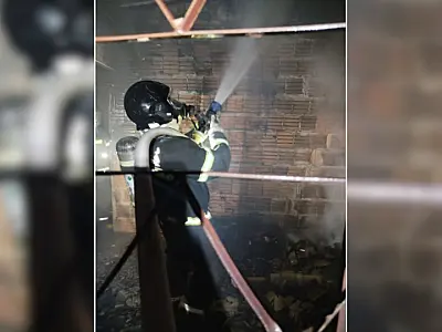 Vizinho age rápido e controla incêndio em quarto de casa no bairro Cervejaria