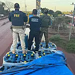 Forças de segurança apreendem 21 toneladas de insumo para cocaína na Fronteira