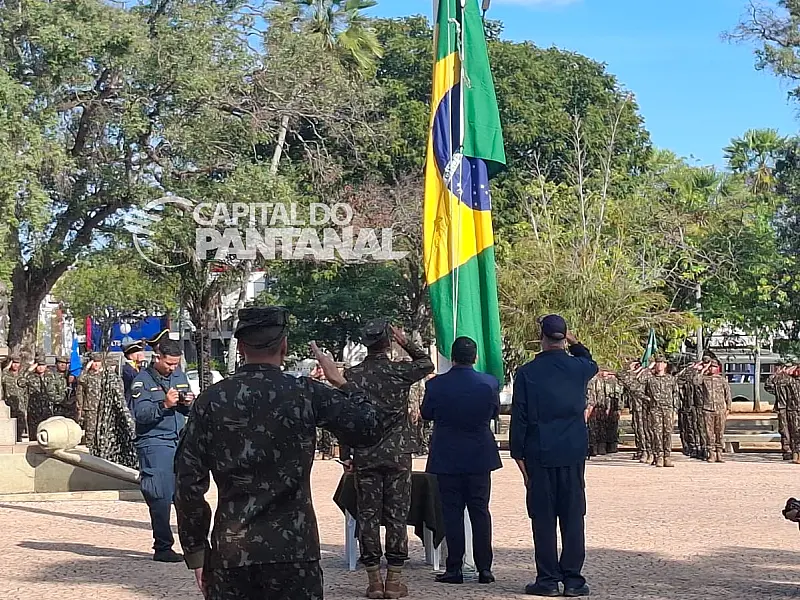 Retomada de Corumbá comemora 159 anos com solenidade cívico-militar