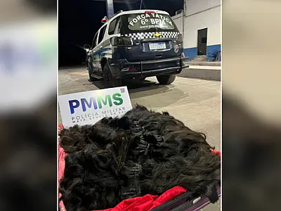 Carga de cabelo humano avaliada em R$ 115 mil é interceptada na fronteira