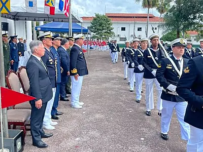 Sejusp e Marinha reforçam integração em solenidade no 6º Distrito Naval
