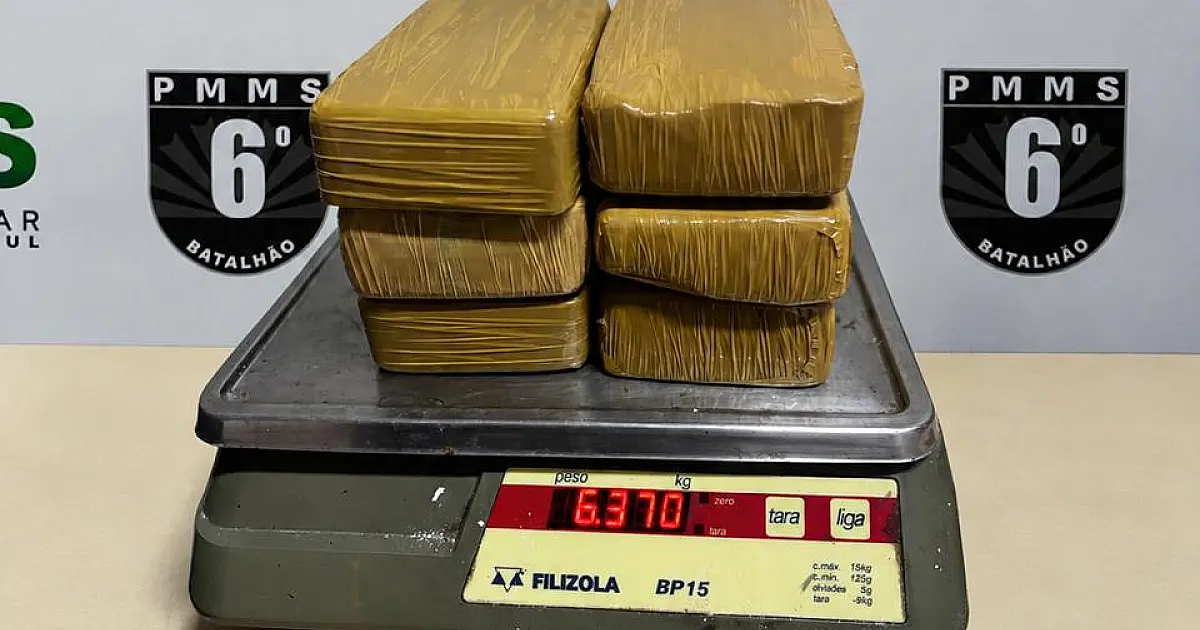 Passageira é presa com 6,3 kg de cocaína em ônibus interestadual