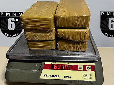 Passageira é presa com 6,3 kg de cocaína em ônibus interestadual