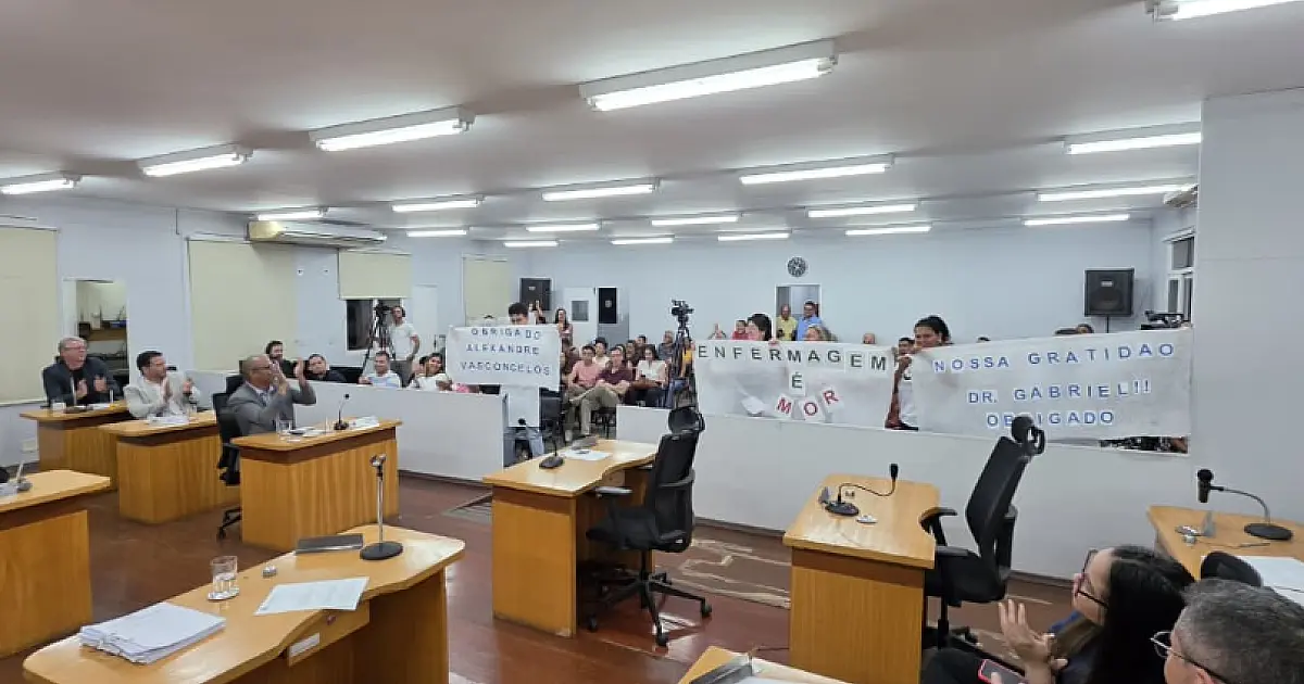 Câmara de Corumbá aprova jornada de 30 horas para a enfermagem